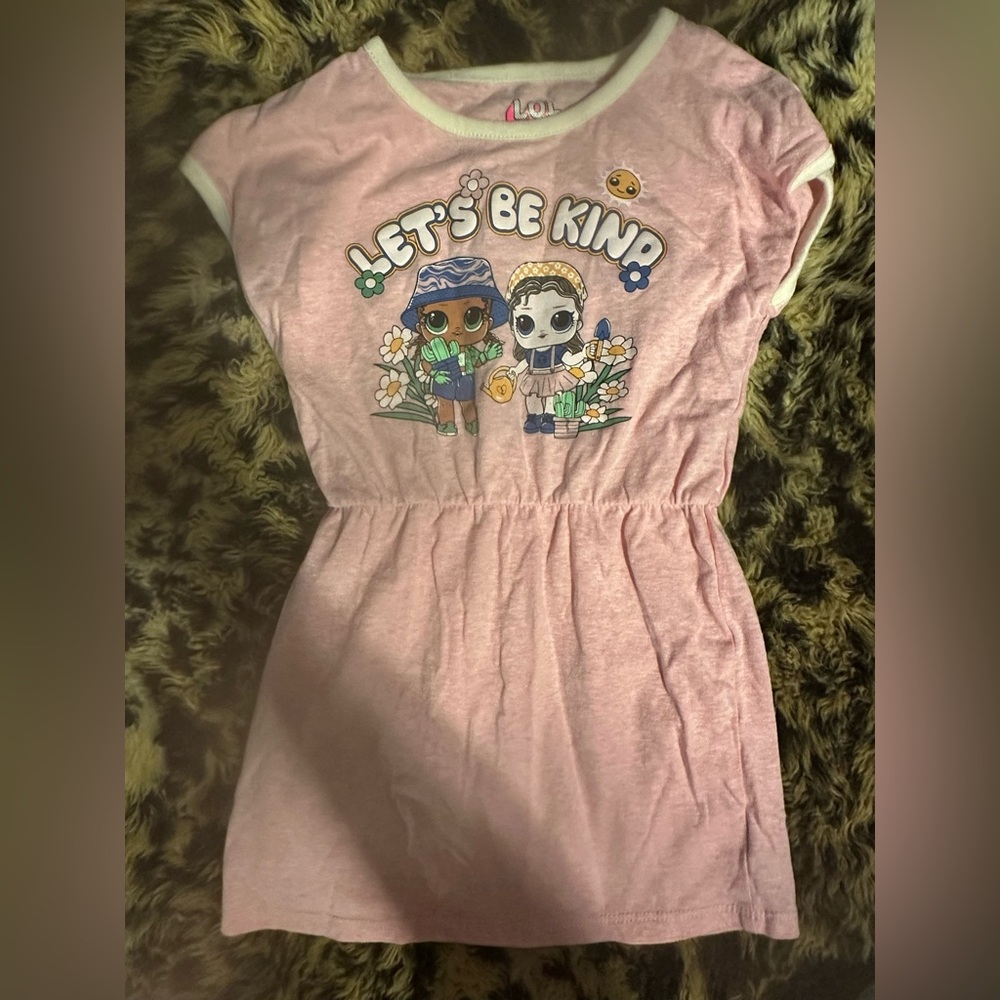 L.O.L. Surprise! Pink Graphic Kids Dress